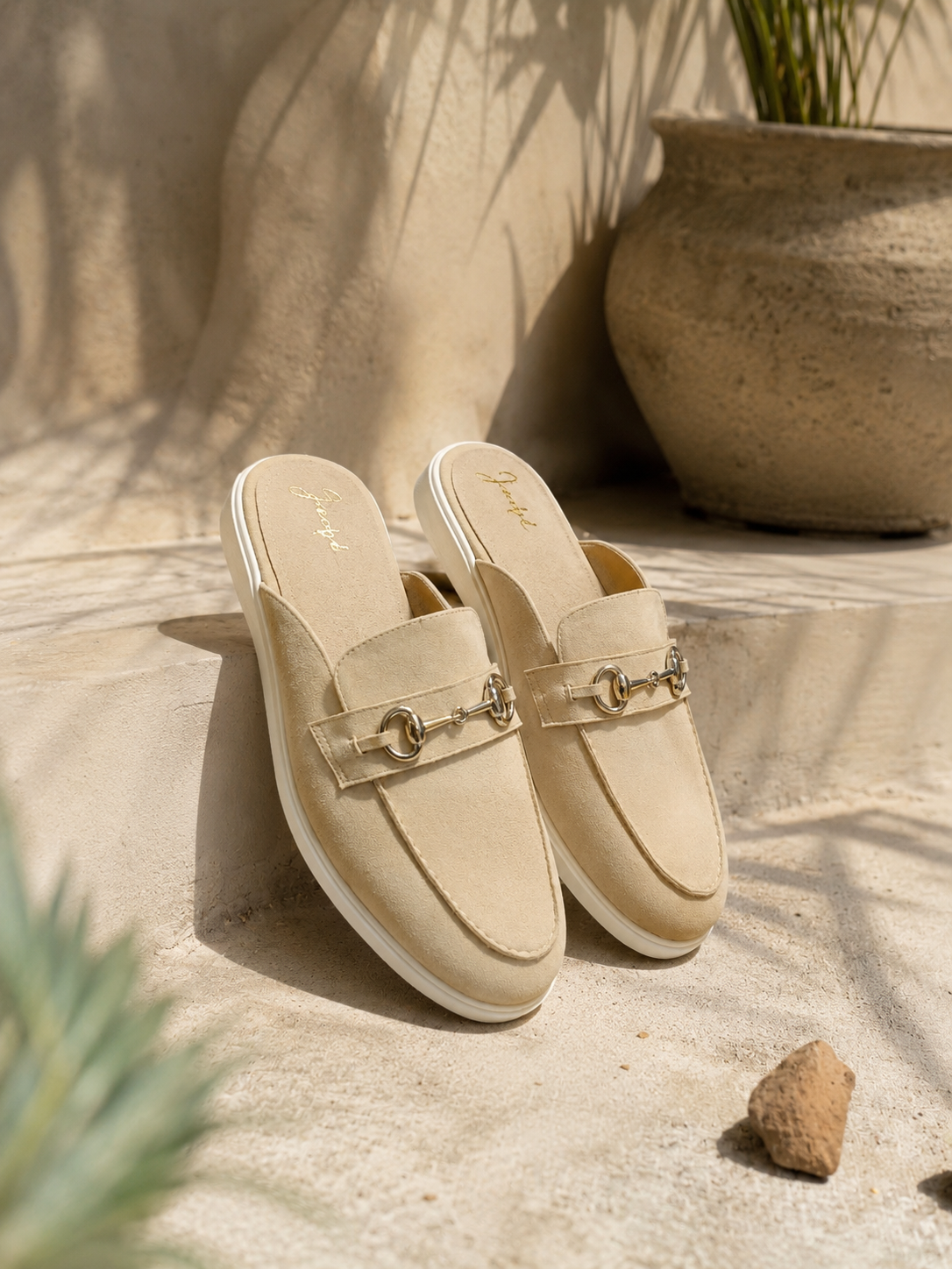 Beige Suede