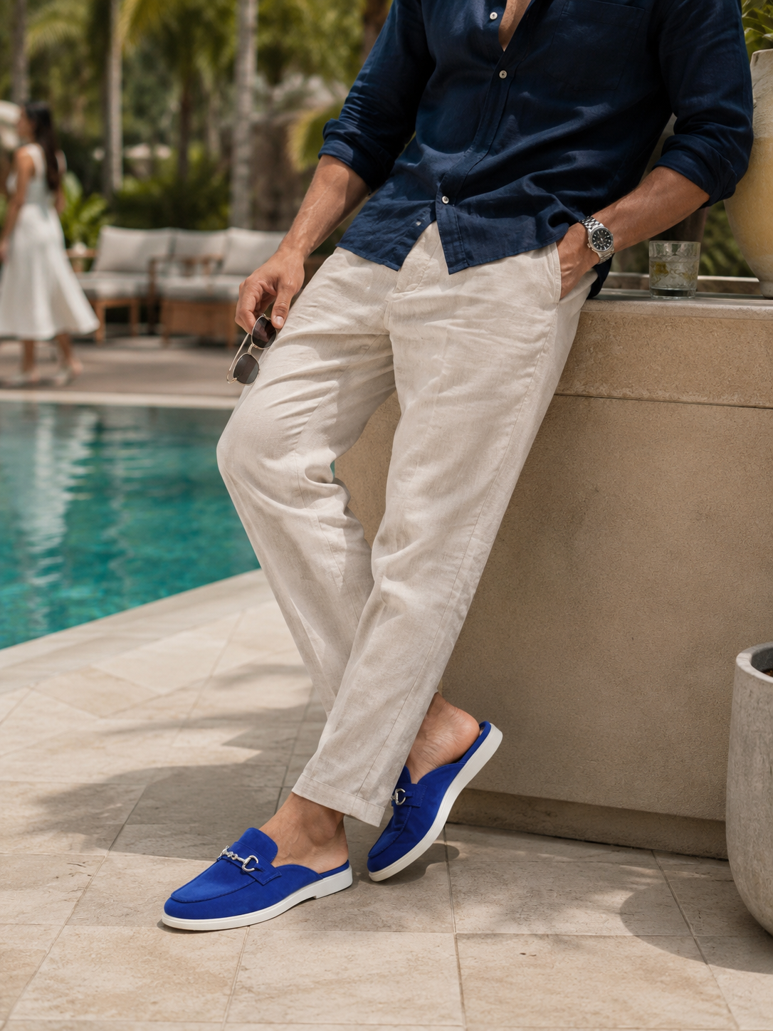 Royal Blue Suede