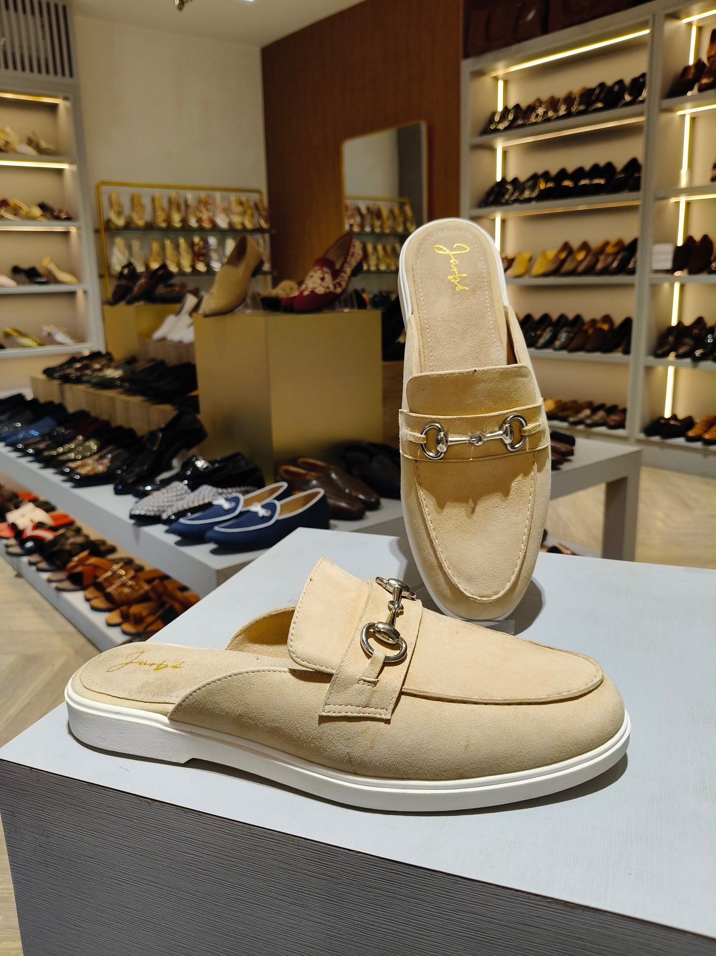 Beige Suede