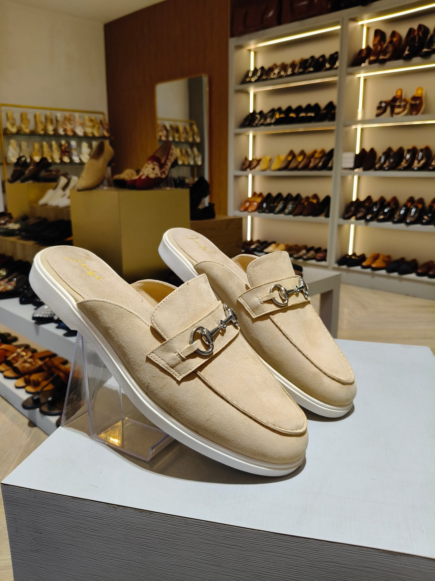 Beige Suede